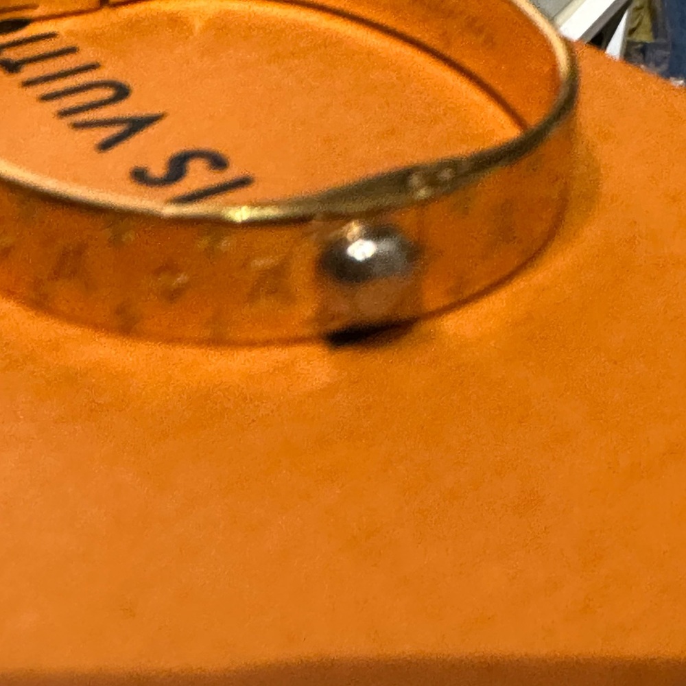 Louis Vuitton Brass Nanogram cuff 💕 - Picture 6 of 13